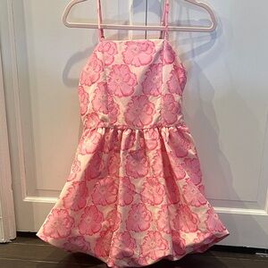 GB Girls Pink Floral Formal Dress